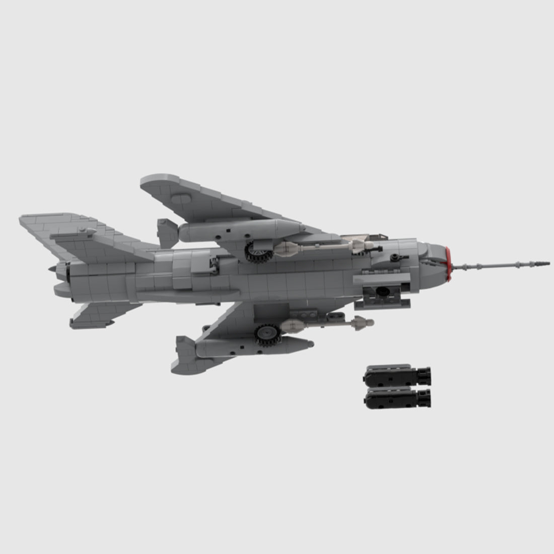 MOC - 159149 Mig 19S Klemmbausteine - LesDiy - Klemmbausteine