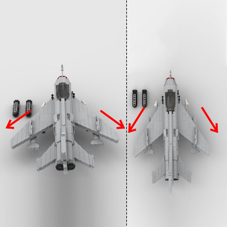 MOC - 159149 Mig 19S Klemmbausteine - LesDiy - Klemmbausteine