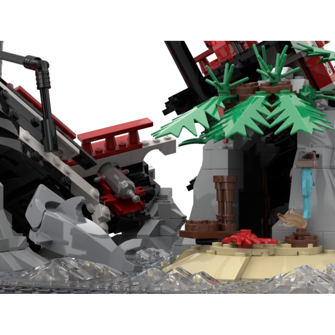 MOC - 159152 Shipwreck Island Remake Klemmbausteine - LesDiy - Klemmbausteine