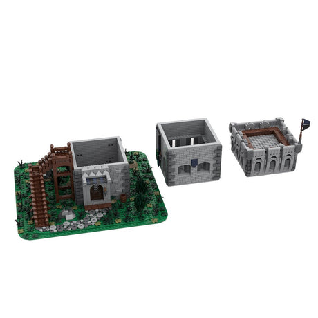 MOC - 159468 Mittelalterlicher Außenposten Black Falcon Castle Klemmbausteine - LesDiy - Klemmbausteine