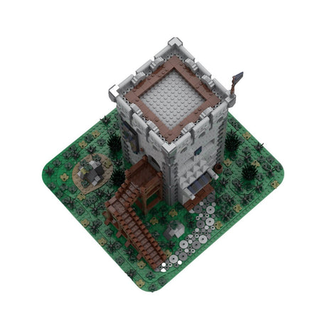 MOC - 159468 Mittelalterlicher Außenposten Black Falcon Castle Klemmbausteine - LesDiy - Klemmbausteine