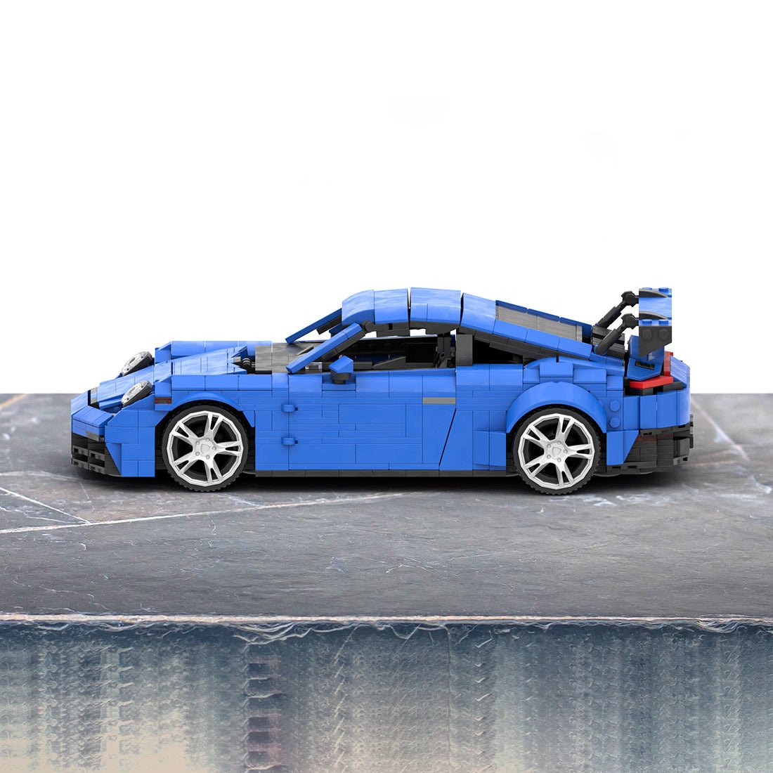 MOC - 159650 Porsche 992 GT3 Klemmbausteine (Blue Version) - LesDiy - Klemmbausteine