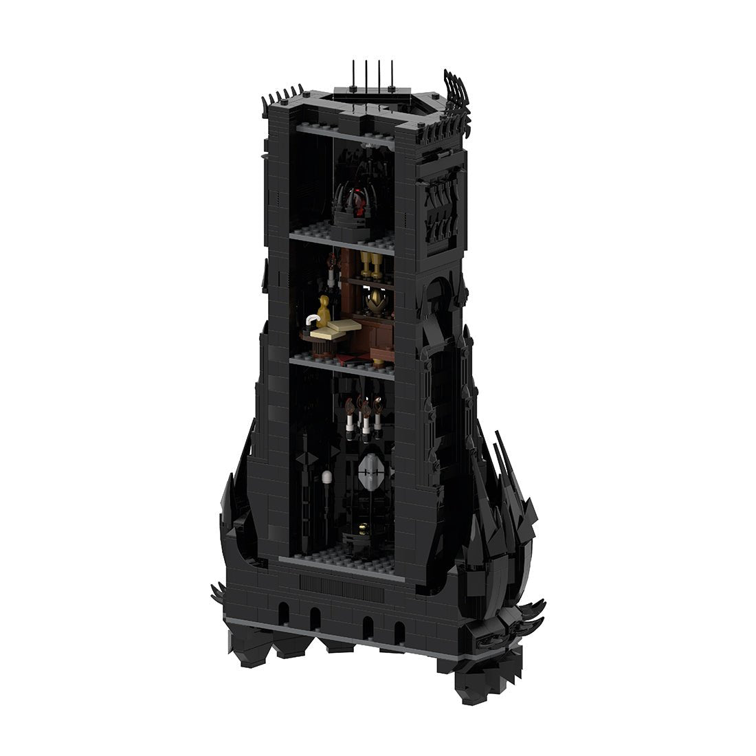 MOC - 160180 UCS Barad - Dur part 5/6 Klemmbausteine - LesDiy - Klemmbausteine