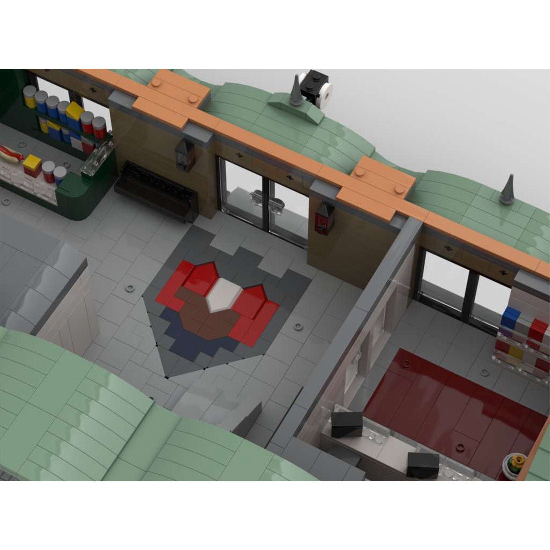 MOC - 160387 Hauptbahnhof "Steinbrück" Klemmbausteine - LesDiy - Klemmbausteine