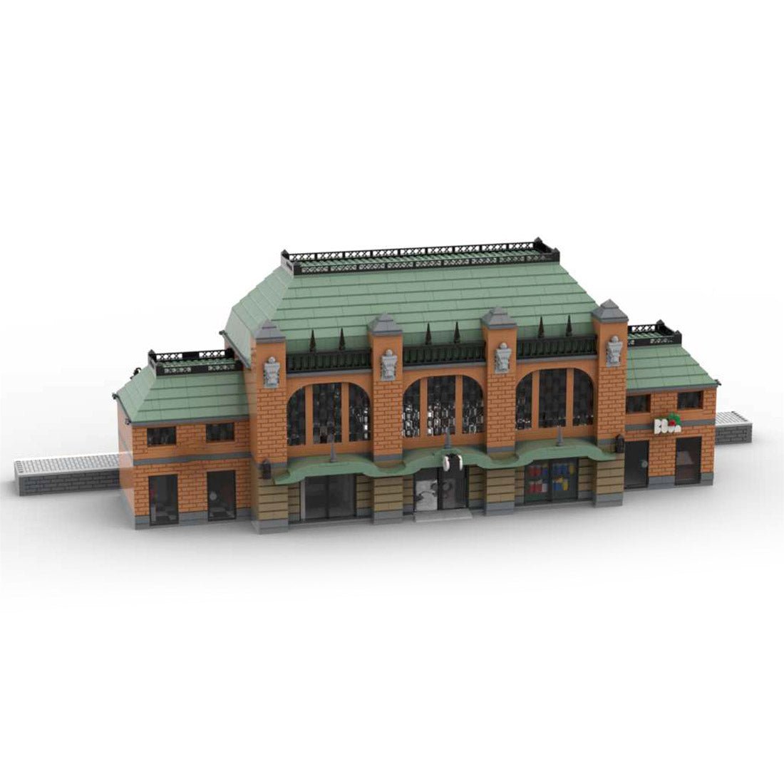 MOC - 160387 Hauptbahnhof "Steinbrück" Klemmbausteine - LesDiy - Klemmbausteine