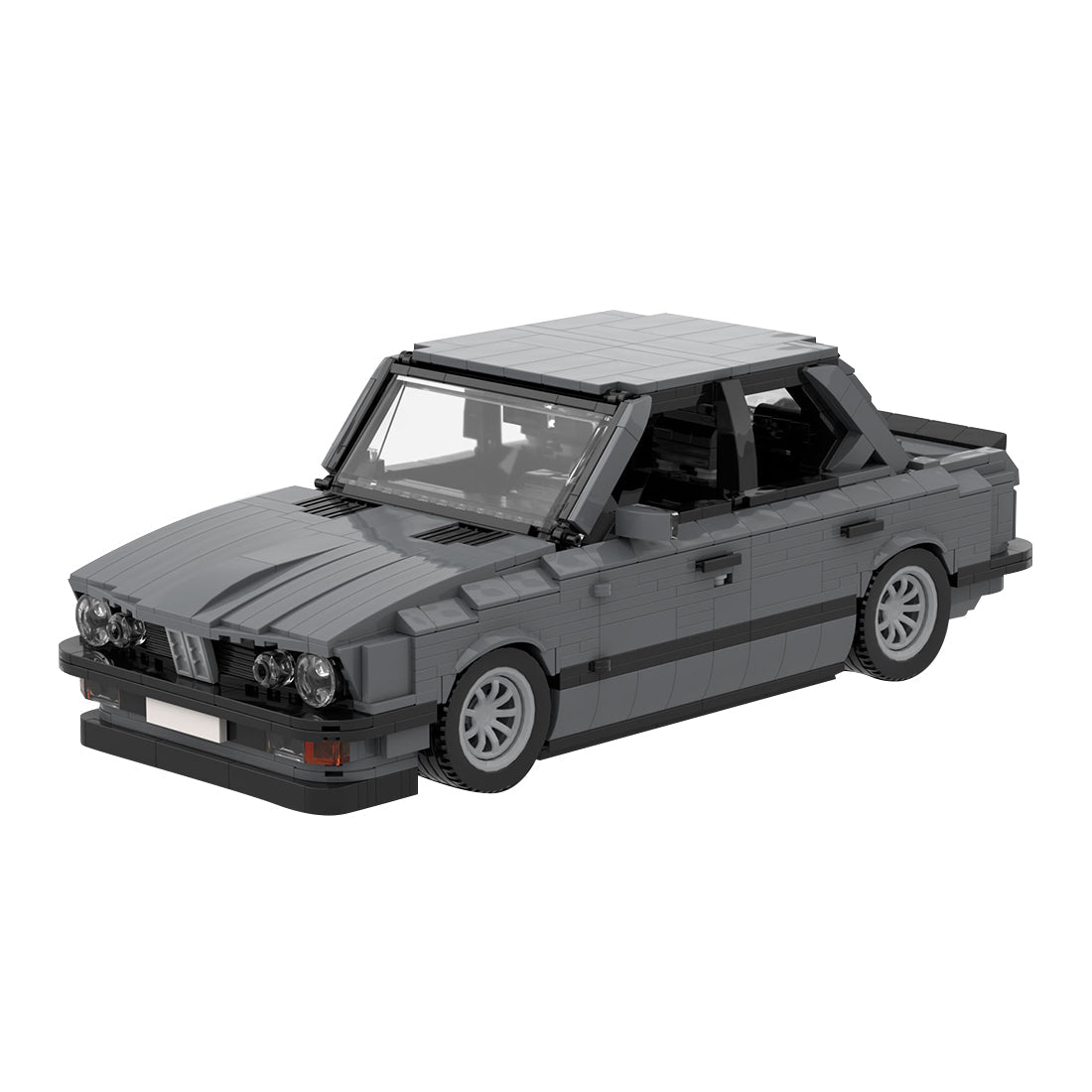 MOC-161114 BMW M5 E28 Dark Bluish Gray Klemmbausteine-LesDiy-Klemmbausteine