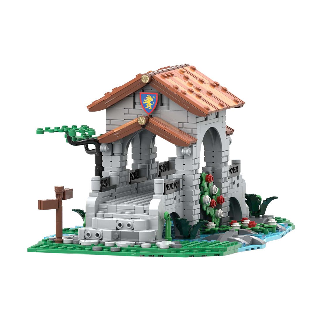 MOC - 161587 Lion Knights' Bridge Klemmbausteine - LesDiy - Klemmbausteine