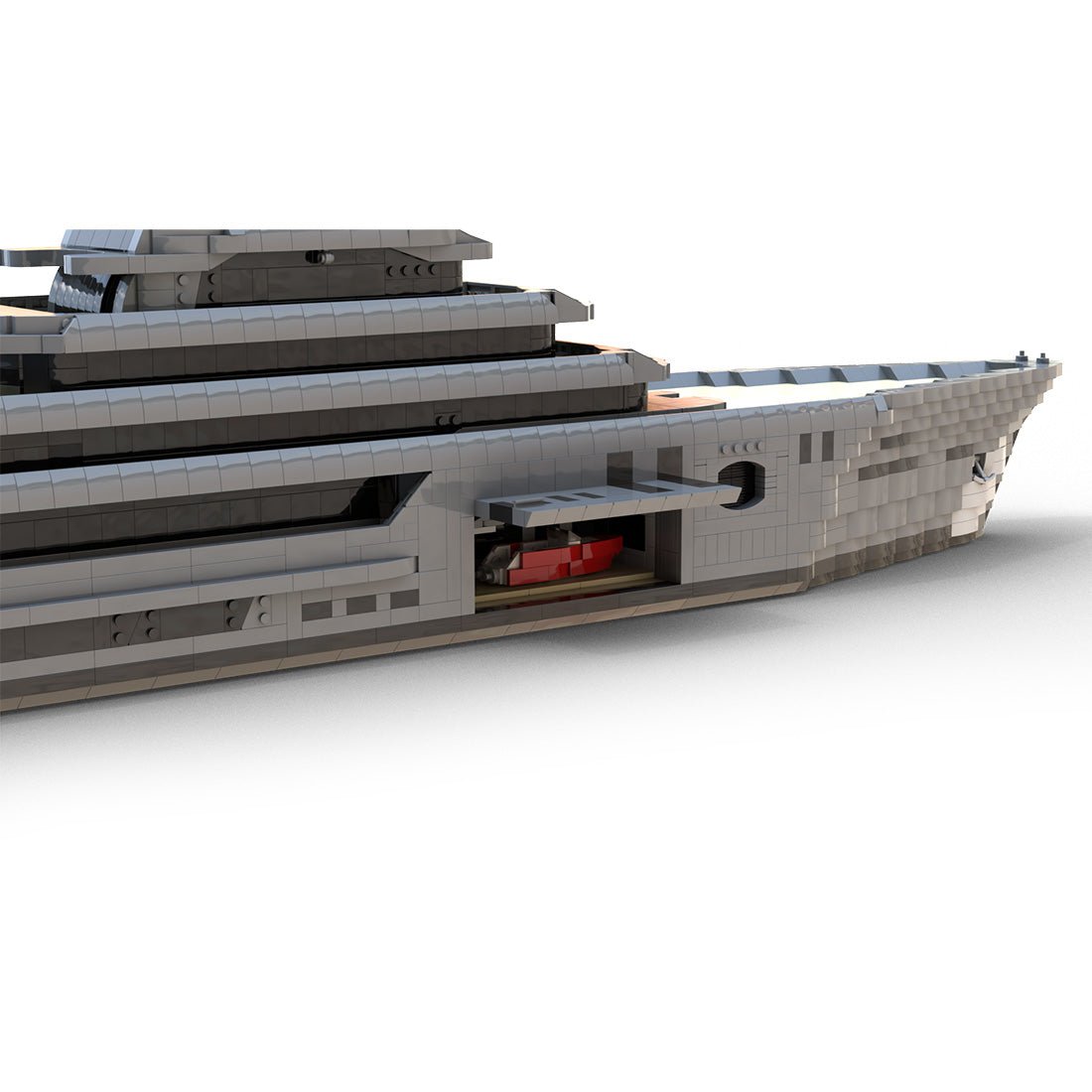 MOC - 162171 Super - Luxus - Großyacht Klemmbausteine - LesDiy - Klemmbausteine
