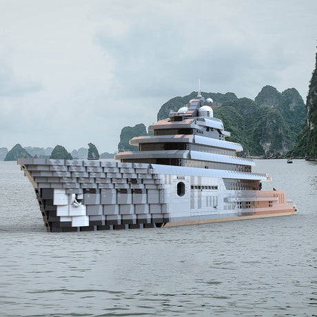 MOC - 162171 Super - Luxus - Großyacht Klemmbausteine - LesDiy - Klemmbausteine