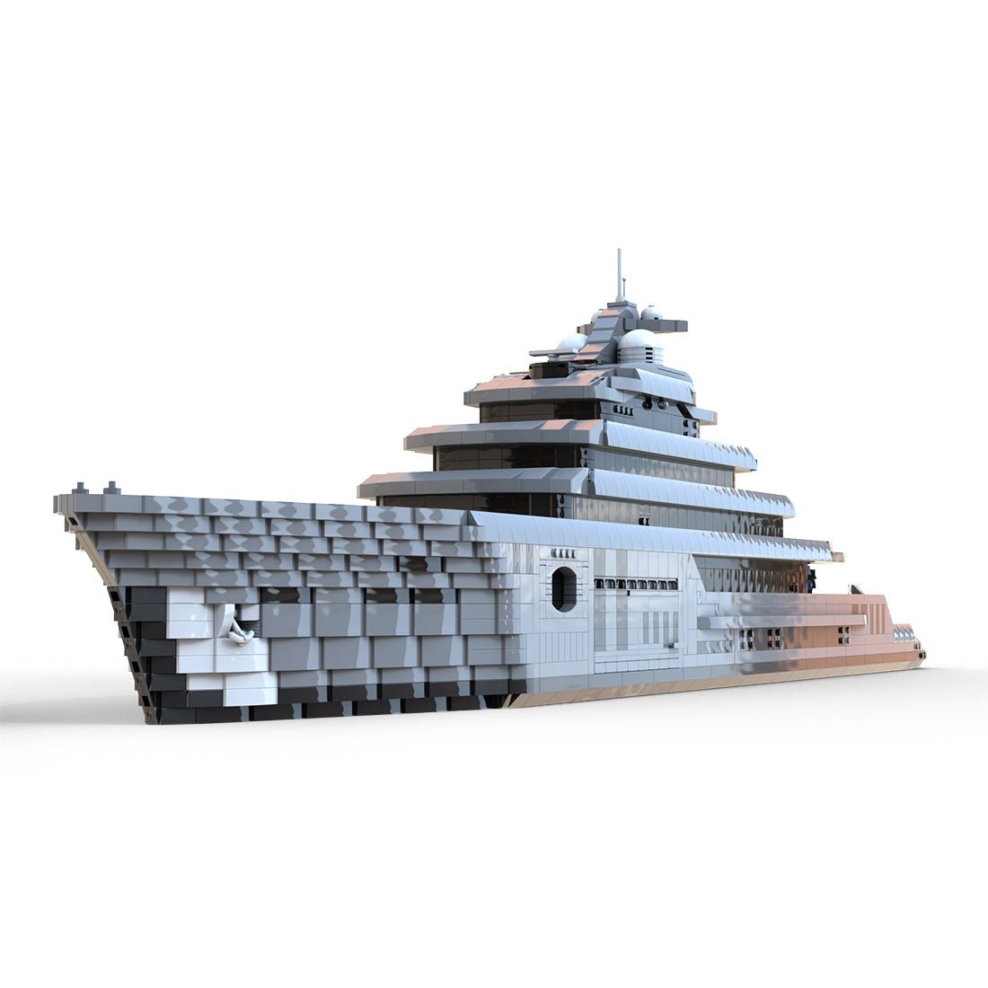 MOC - 162171 Super - Luxus - Großyacht Klemmbausteine - LesDiy - Klemmbausteine