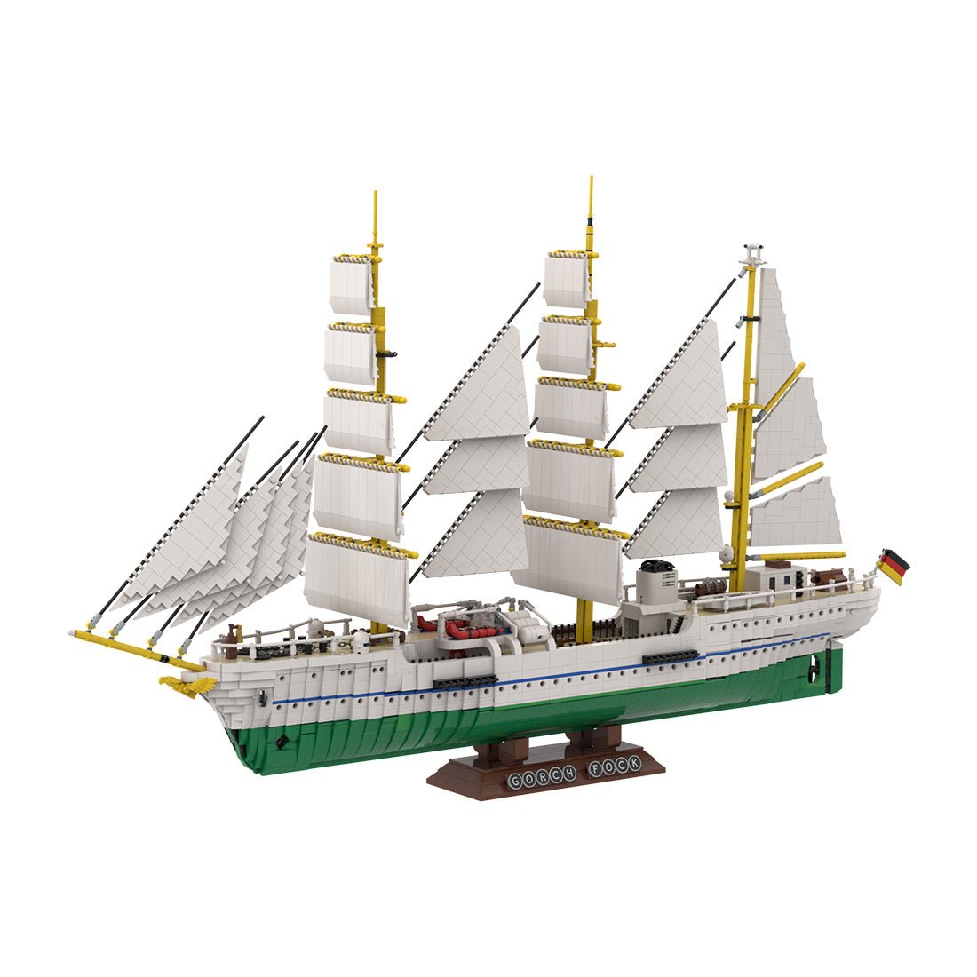 MOC - 162206 Gorch Fock Klemmbausteine - LesDiy - Klemmbausteine