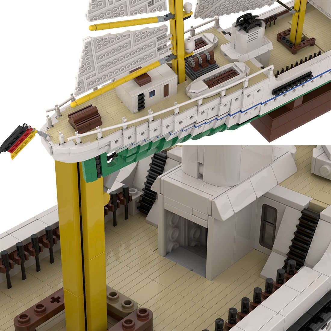 MOC - 162206 Gorch Fock Klemmbausteine - LesDiy - Klemmbausteine