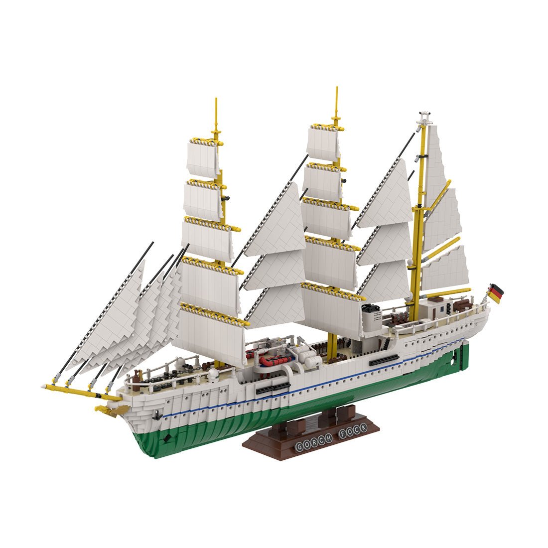 MOC - 162206 Gorch Fock Klemmbausteine - LesDiy - Klemmbausteine
