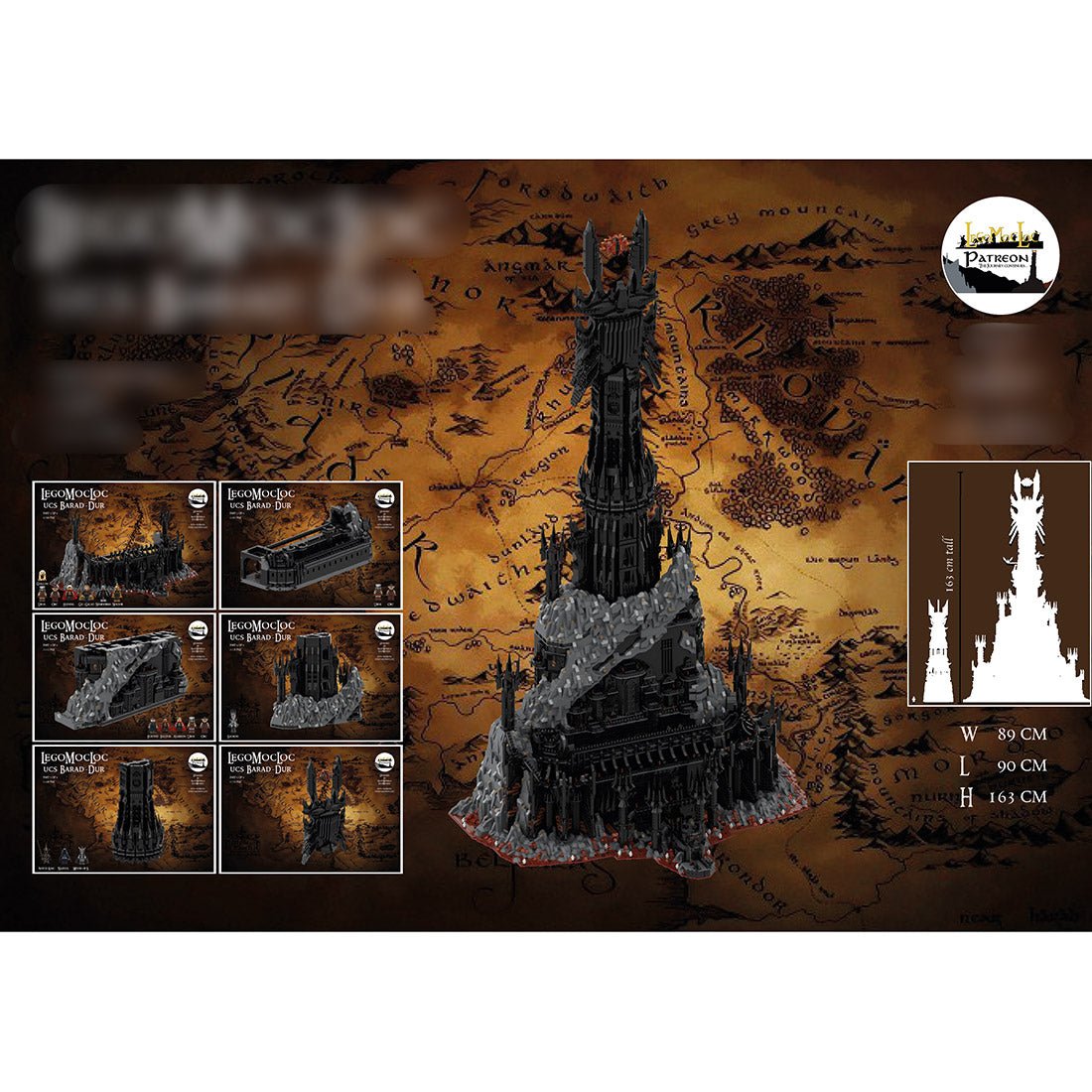 MOC - 162901 UCS Barad - Dur part 6/6 Klemmbausteine - LesDiy - Klemmbausteine