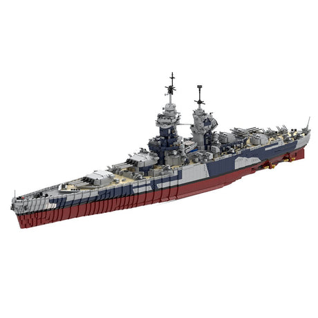 MOC - 163300 1/200 French Battleship Richelieu Klemmbausteine - LesDiy - Klemmbausteine