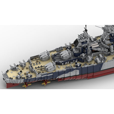 MOC - 163300 1/200 French Battleship Richelieu Klemmbausteine - LesDiy - Klemmbausteine
