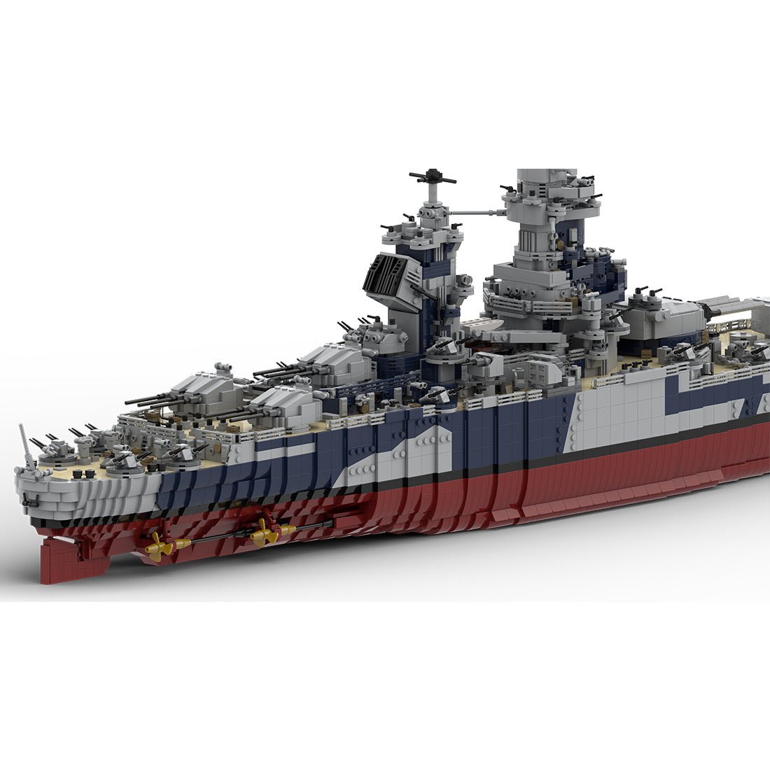 MOC - 163300 1/200 French Battleship Richelieu Klemmbausteine - LesDiy - Klemmbausteine