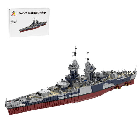 MOC - 163300 1/200 French Battleship Richelieu Klemmbausteine - LesDiy - Klemmbausteine