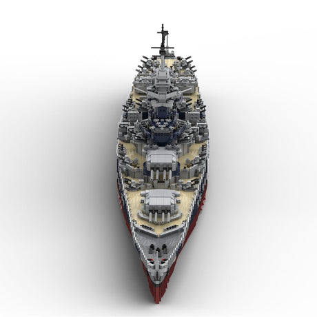 MOC - 163300 1/200 French Battleship Richelieu Klemmbausteine - LesDiy - Klemmbausteine