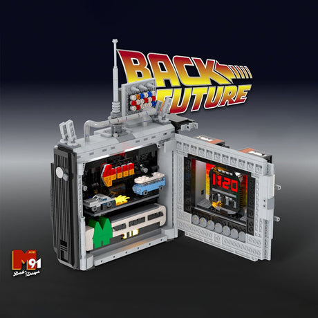 MOC - 163490 Doc Browns DeLorean - Fernbedienung Klemmbausteine - LesDiy - Klemmbausteine