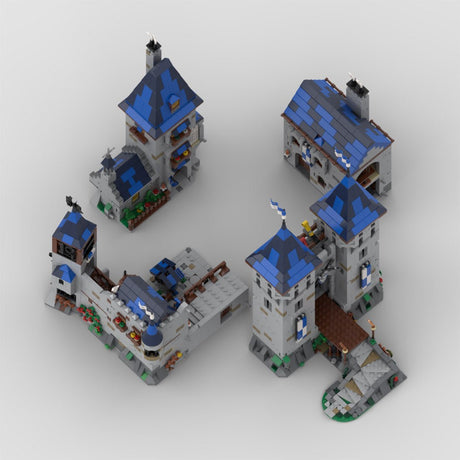 MOC - 163712 Black Falcon Eagle's Nest Castle Klemmbausteine - LesDiy - Klemmbausteine