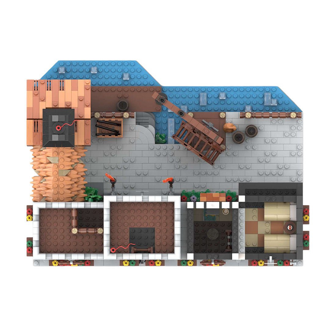 MOC - 164496 Lion Knights' Harbor Klemmbausteine - LesDiy - Klemmbausteine