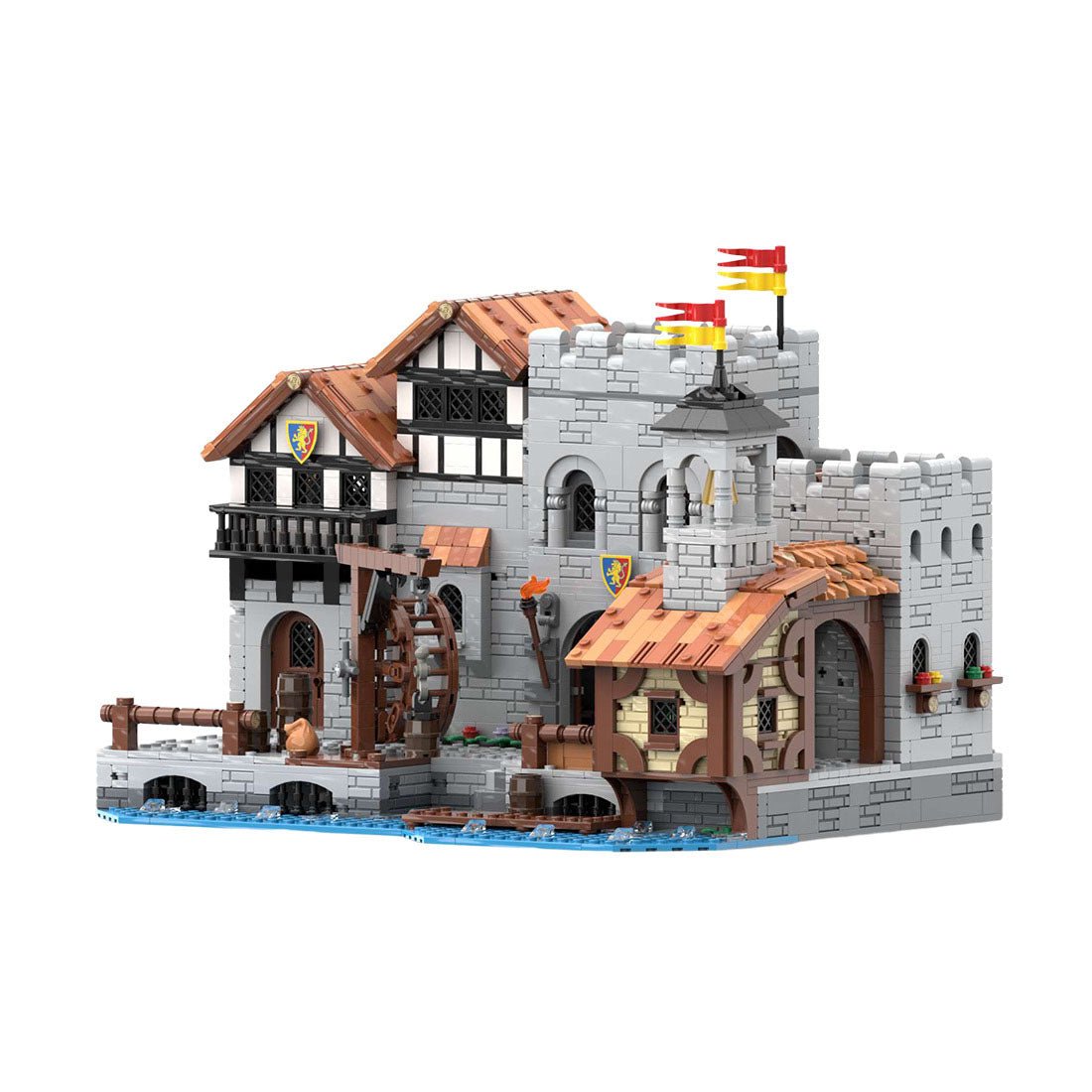 MOC - 164496 Lion Knights' Harbor Klemmbausteine - LesDiy - Klemmbausteine