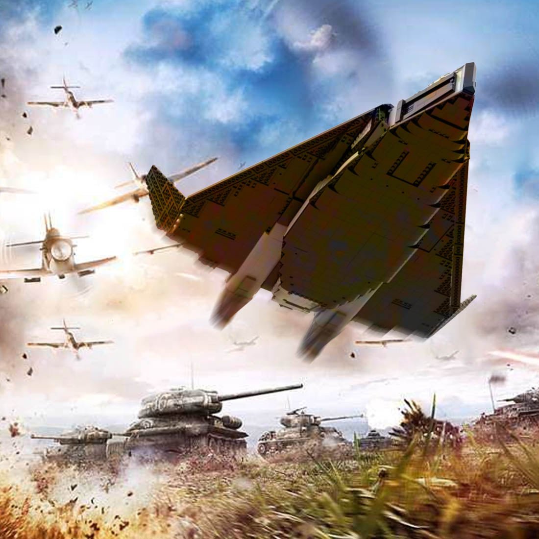 MOC - 164698 Valkyrie SSTO TAV 37B Class Shuttle Klemmbausteine - LesDiy - Klemmbausteine