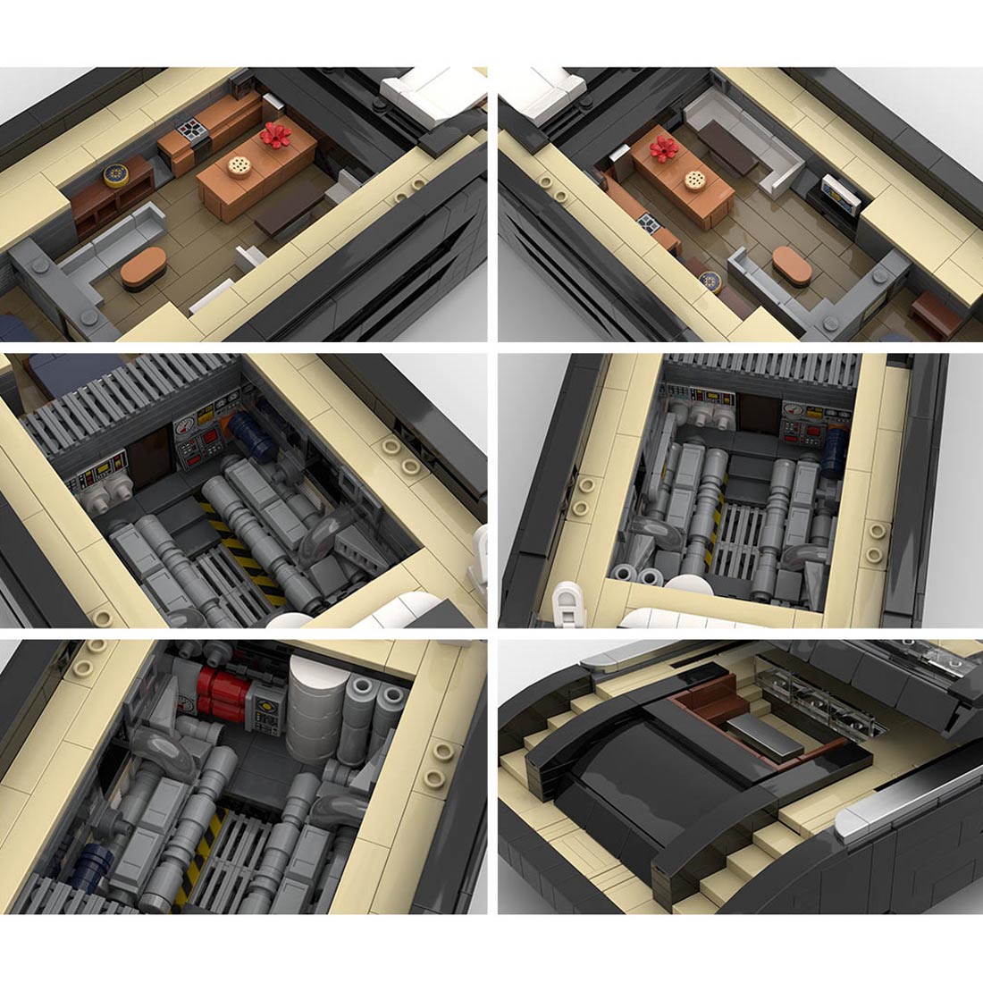 MOC - 164800 Midi - Scale Yacht Klemmbausteine - LesDiyproduct_type##