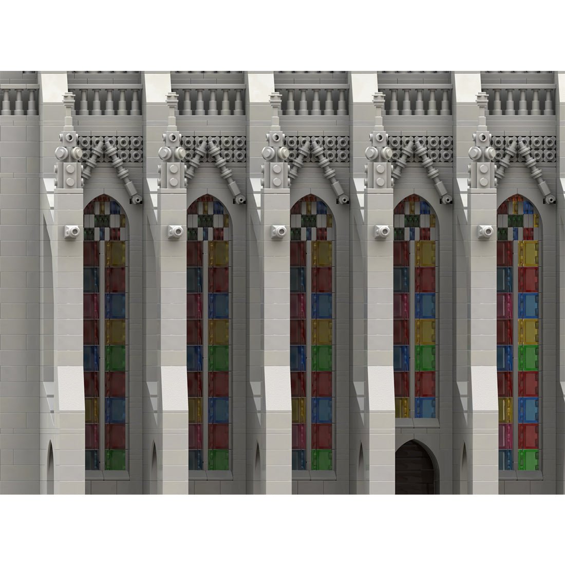 MOC - 165277 Gothic Cathedral Module 3 - Nef Klemmbausteine - LesDiy - Klemmbausteine