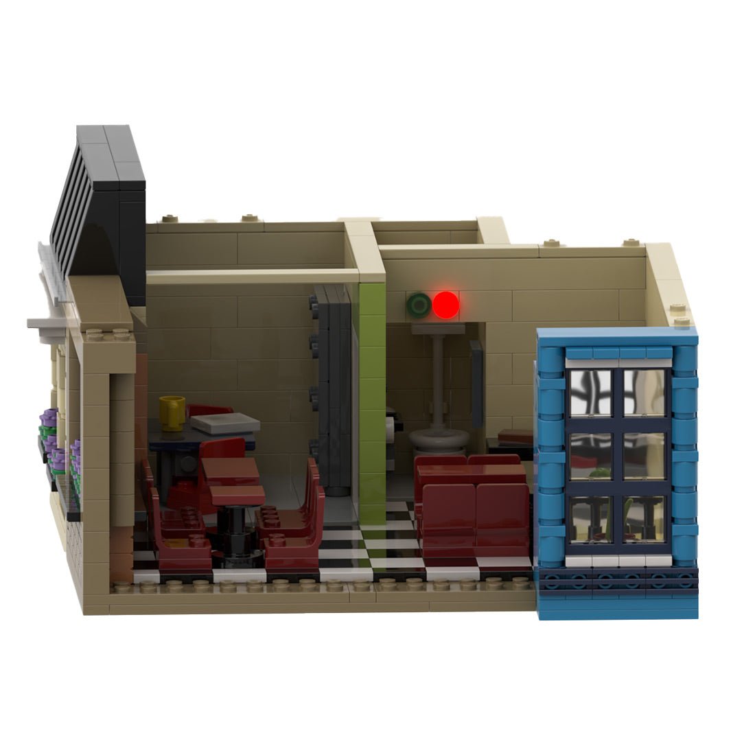 MOC - 165373 New Orleans Hamburger Joint Klemmbausteine - LesDiy - Klemmbausteine