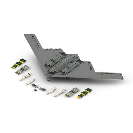 MOC - 166363 1/70 B - 2 Spirit Stealth Bomber Klemmbausteine - LesDiy - Klemmbausteine