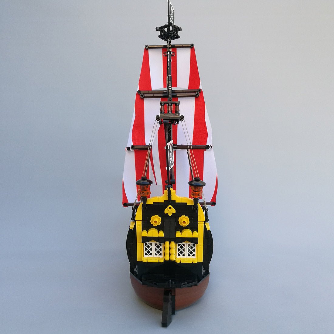 MOC - 166879 Medieval Barracuda - ship Klemmbausteine(ohne Segel) - LesDiy - Klemmbausteine