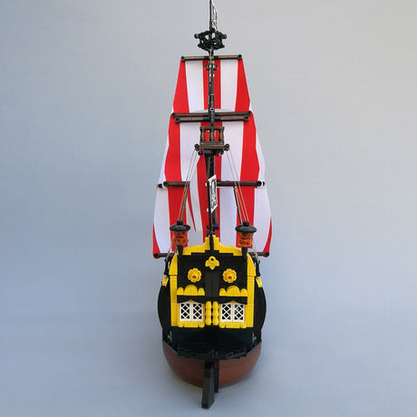 MOC - 166879 Medieval Barracuda - ship Klemmbausteine(ohne Segel) - LesDiy - Klemmbausteine