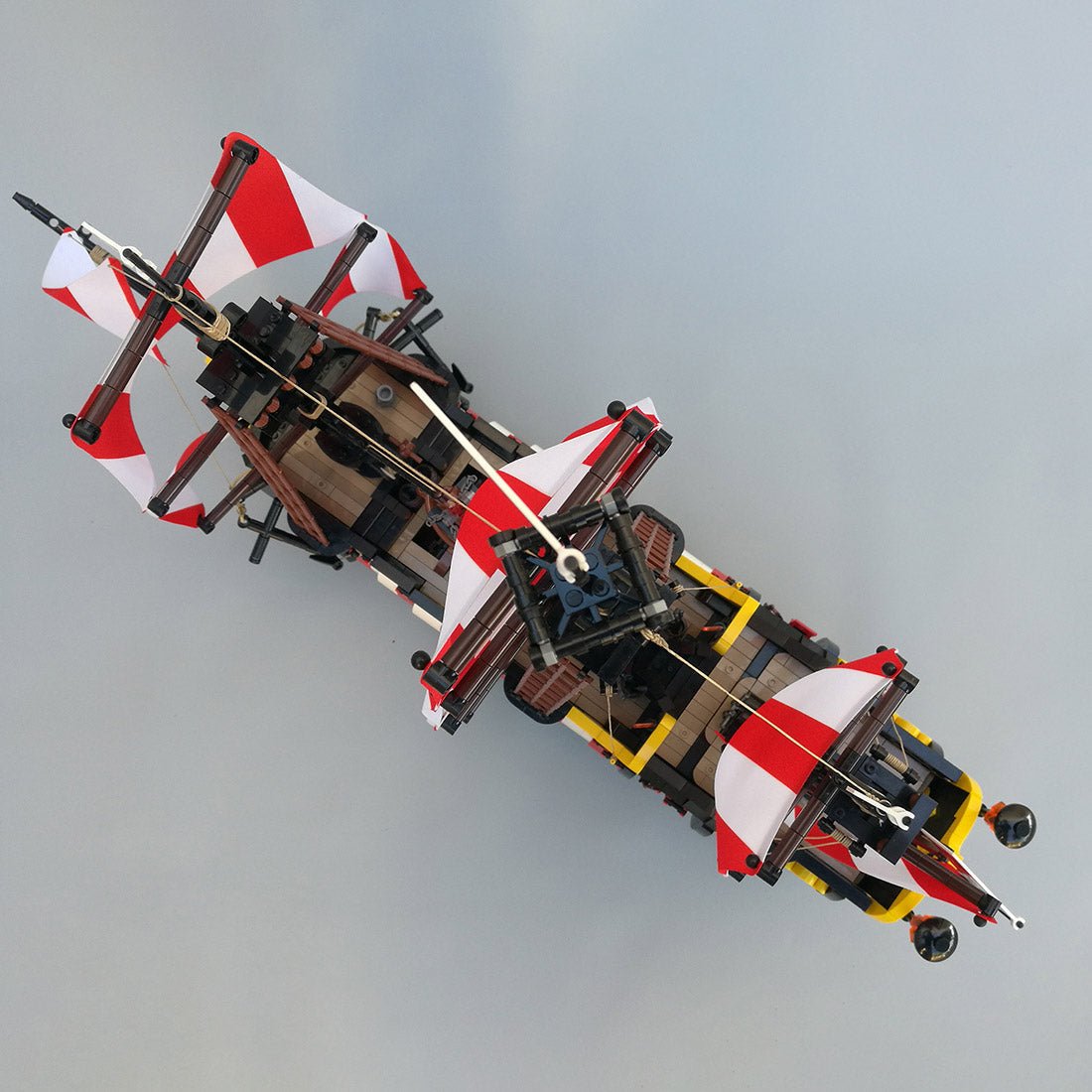 MOC - 166879 Medieval Barracuda - ship Klemmbausteine(ohne Segel) - LesDiy - Klemmbausteine