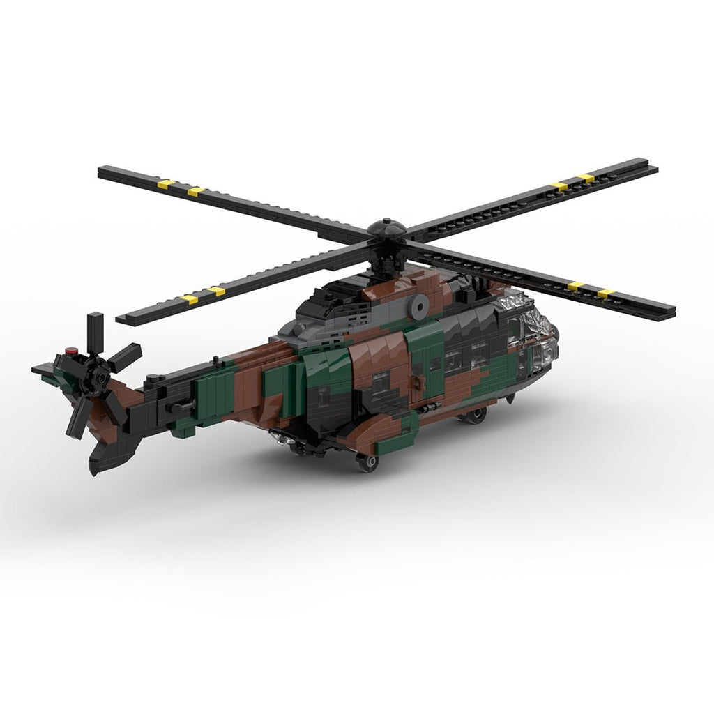ZITIANYOUBUILD Custom MOC-167061 AS 532 European Helicopter Military Blocks Set (1051 Parts ZITIANYOUBUILD Custom MOC-167061 AS 532 European Helicopter Military Blocks Set (1051 Parts