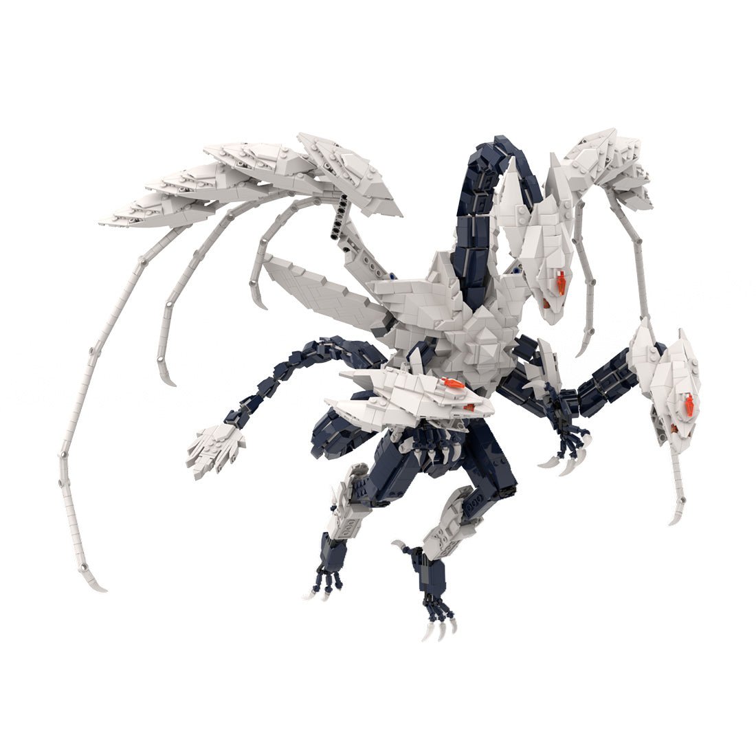 MOC - 168099 dragon of the Ice Barrier Klemmbausteine - LesDiy - Klemmbausteine