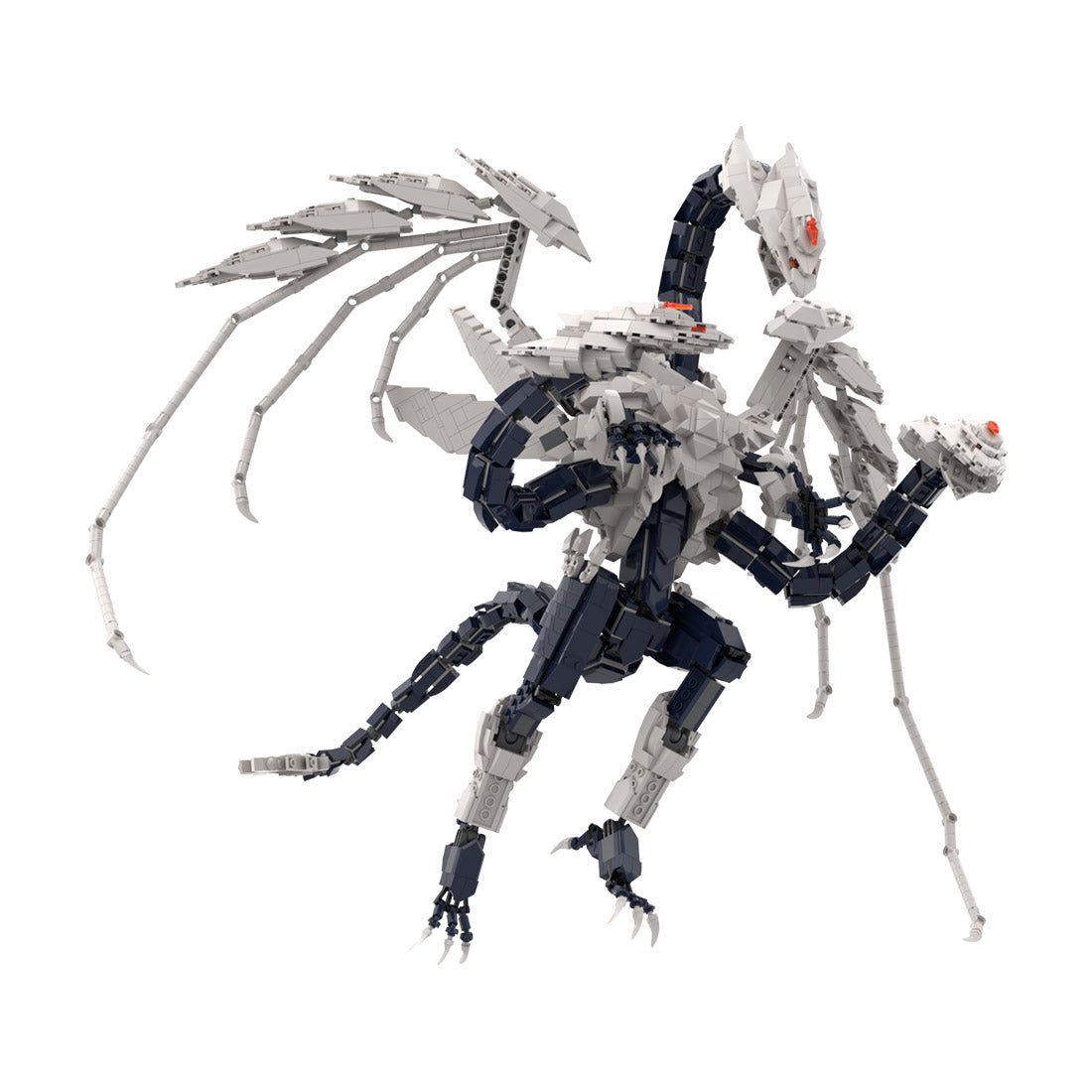 MOC - 168099 dragon of the Ice Barrier Klemmbausteine - LesDiy - Klemmbausteine