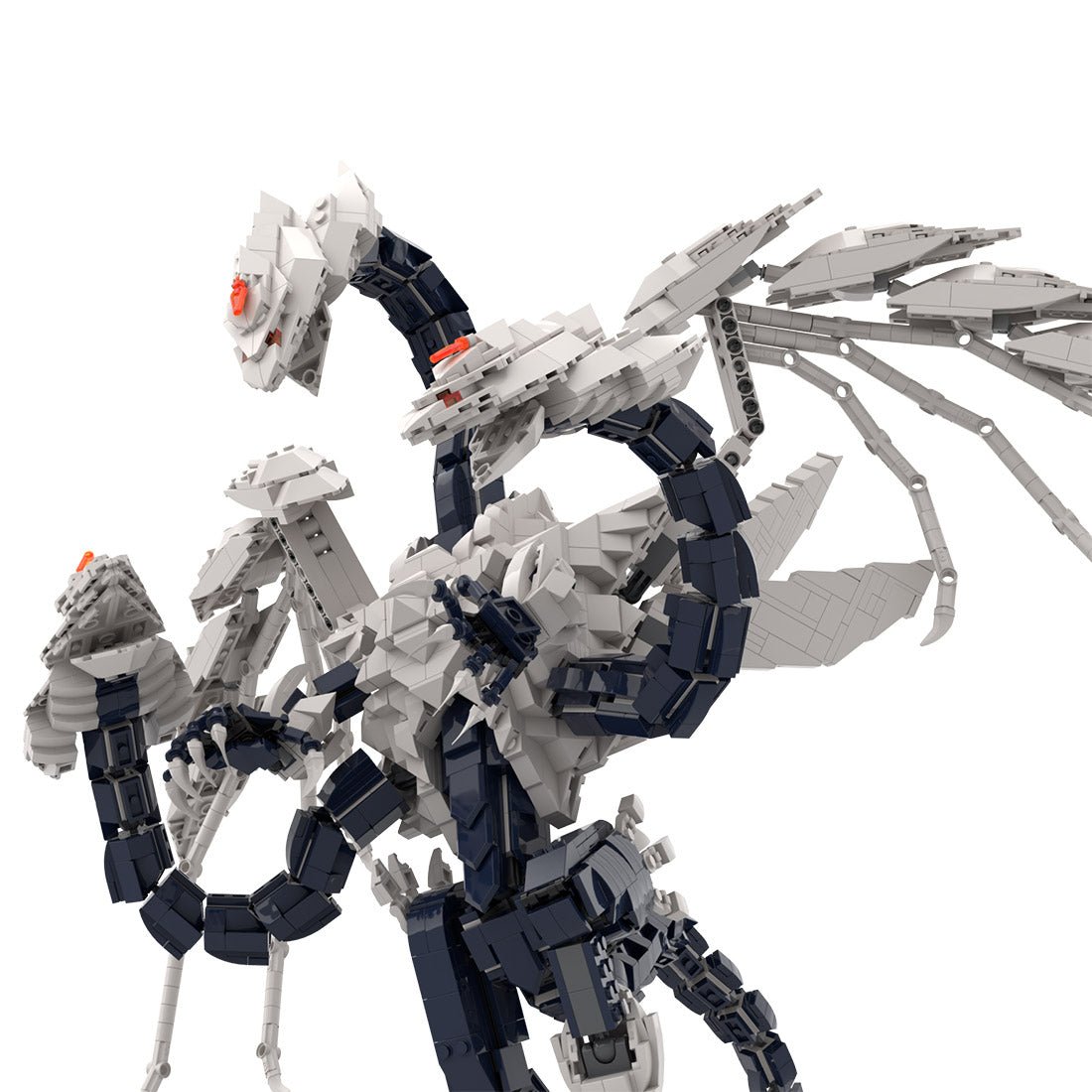 MOC - 168099 dragon of the Ice Barrier Klemmbausteine - LesDiy - Klemmbausteine