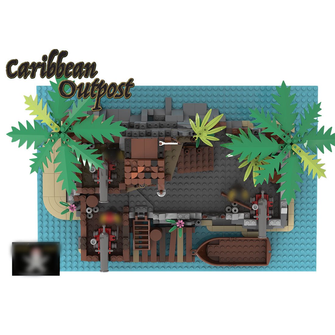 MOC - 168202 Caribbean Outpost Klemmbausteine - LesDiy - Klemmbausteine