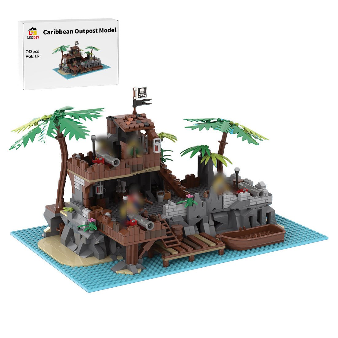 MOC - 168202 Caribbean Outpost Klemmbausteine - LesDiy - Klemmbausteine