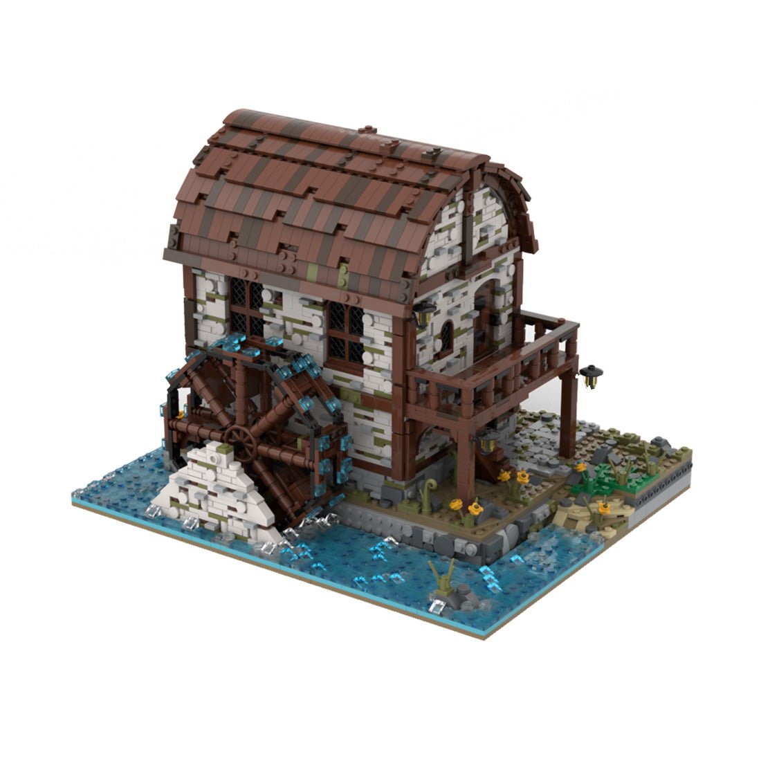 MOC - 169846 Medieval watermill Klemmbausteine - LesDiy - Klemmbausteine