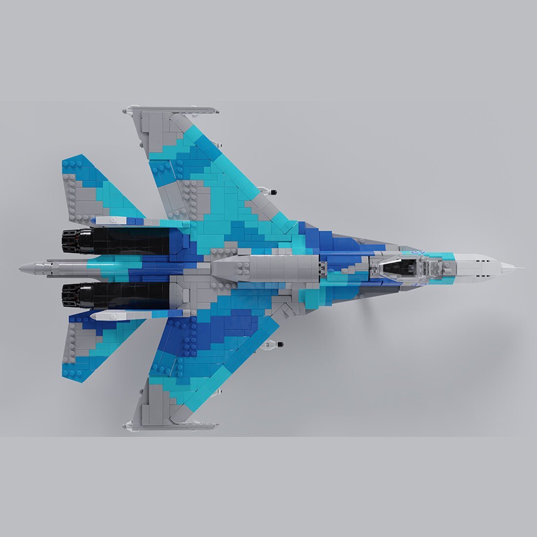 MOC - 170244 Sukhoi Su - 27 Klemmbausteine - LesDiy - Klemmbausteine
