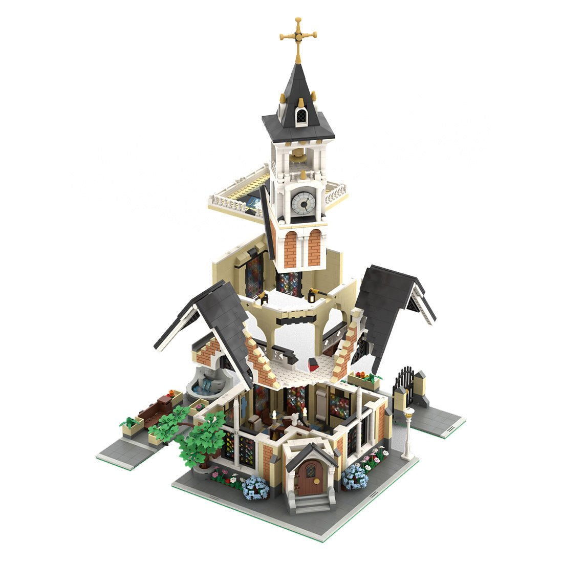 MOC - 171047 St. Joseph Memorial Church Klemmbausteine - LesDiy - Klemmbausteine