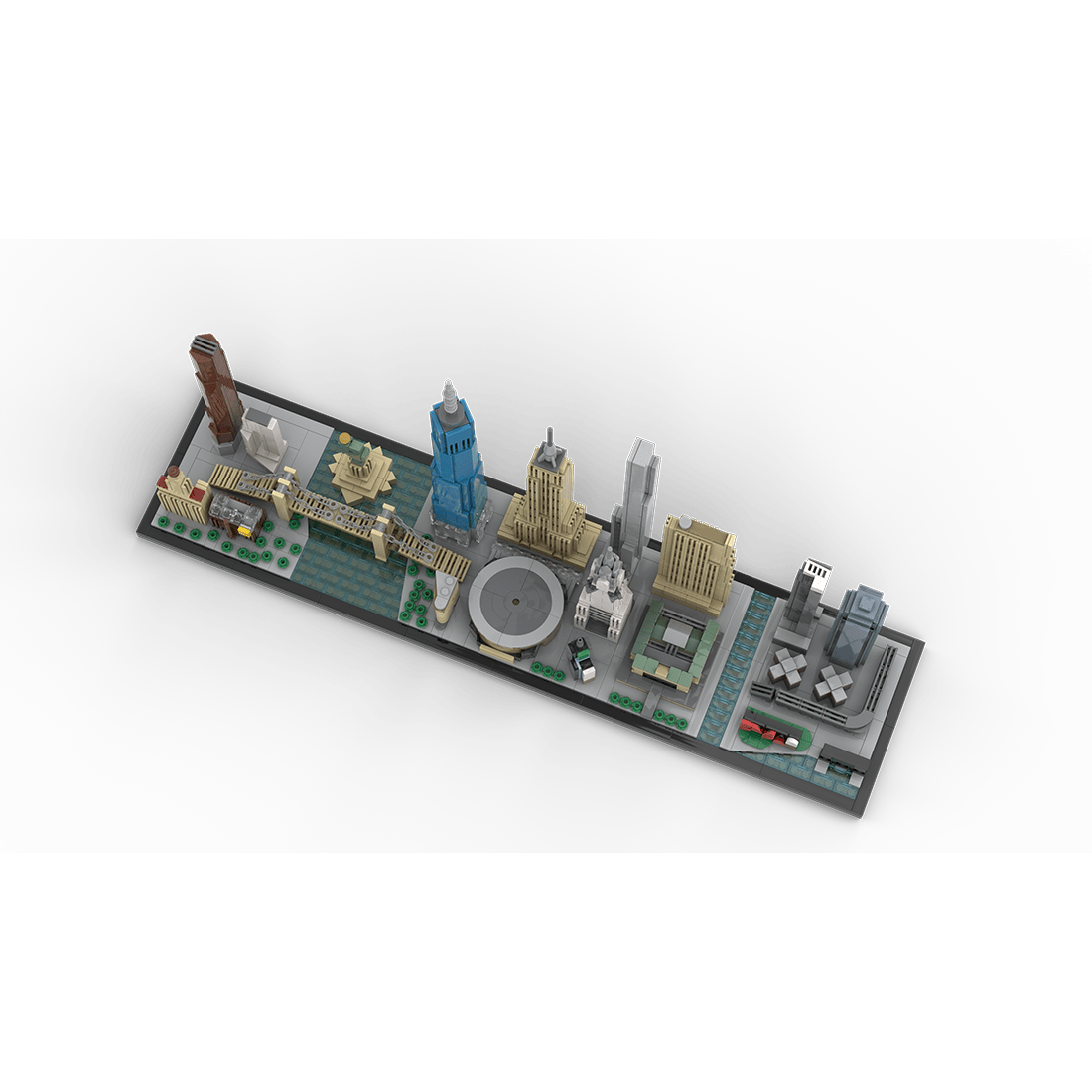 MOC - 171090 1/2000 ScaleNew York City Skyline Klemmbausteine - LesDiy - Klemmbausteine