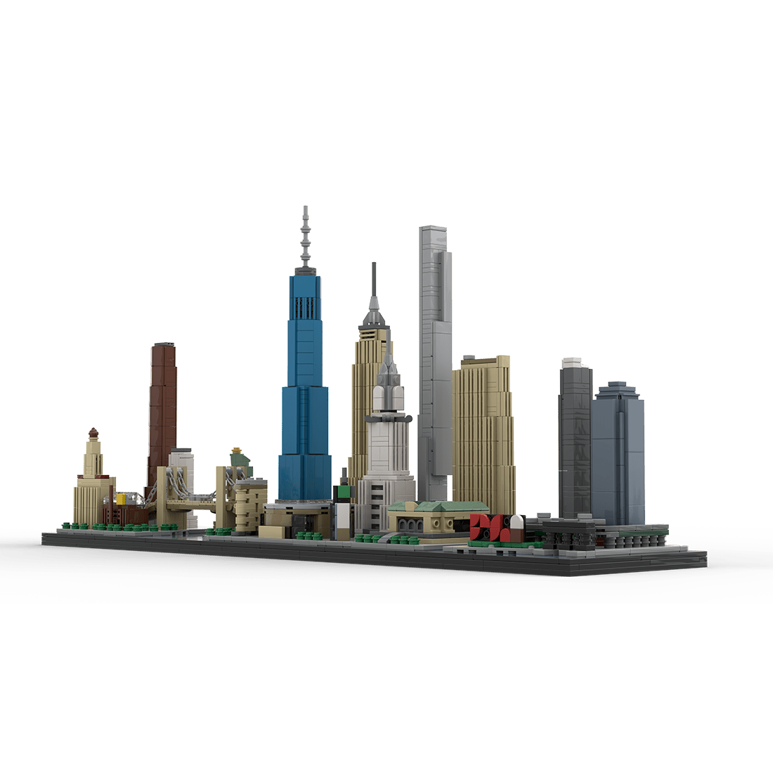 MOC - 171090 1/2000 ScaleNew York City Skyline Klemmbausteine - LesDiy - Klemmbausteine