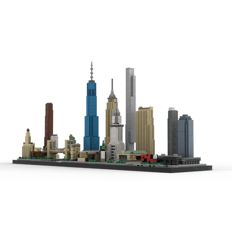 MOC - 171090 1/2000 ScaleNew York City Skyline Klemmbausteine - LesDiy - Klemmbausteine