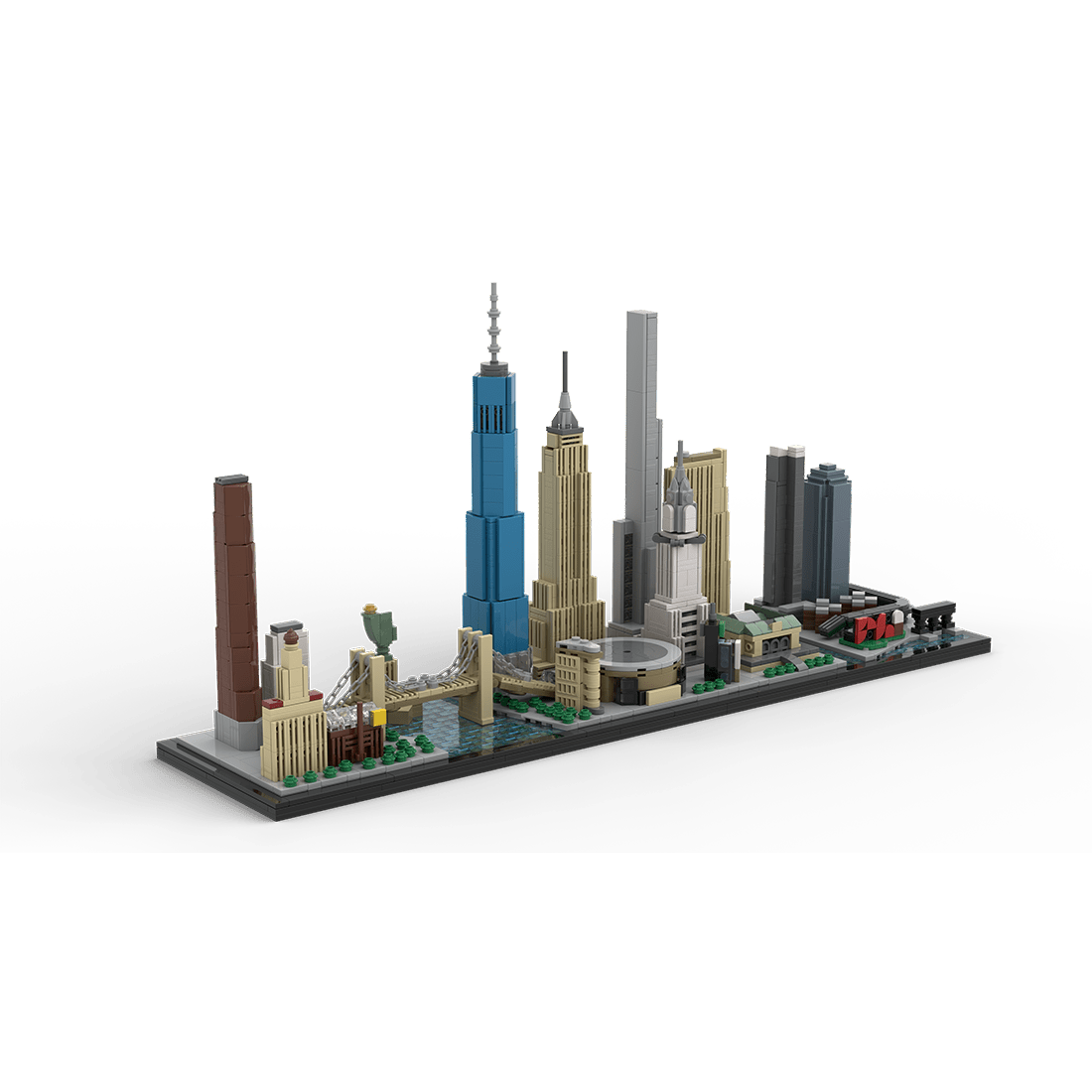 MOC - 171090 1/2000 ScaleNew York City Skyline Klemmbausteine - LesDiy - Klemmbausteine