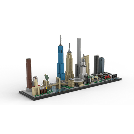 MOC - 171090 1/2000 ScaleNew York City Skyline Klemmbausteine - LesDiy - Klemmbausteine