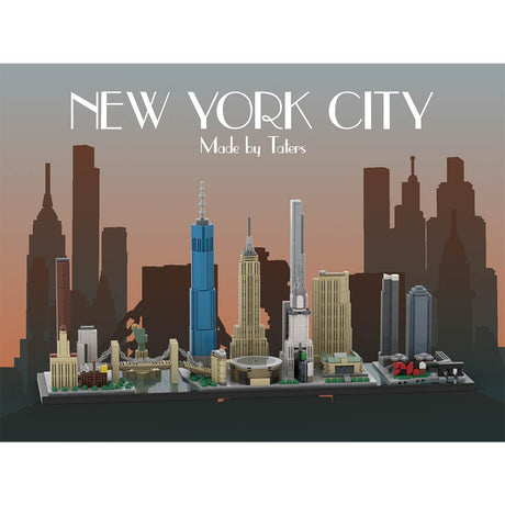 MOC - 171090 1/2000 ScaleNew York City Skyline Klemmbausteine - LesDiy - Klemmbausteine